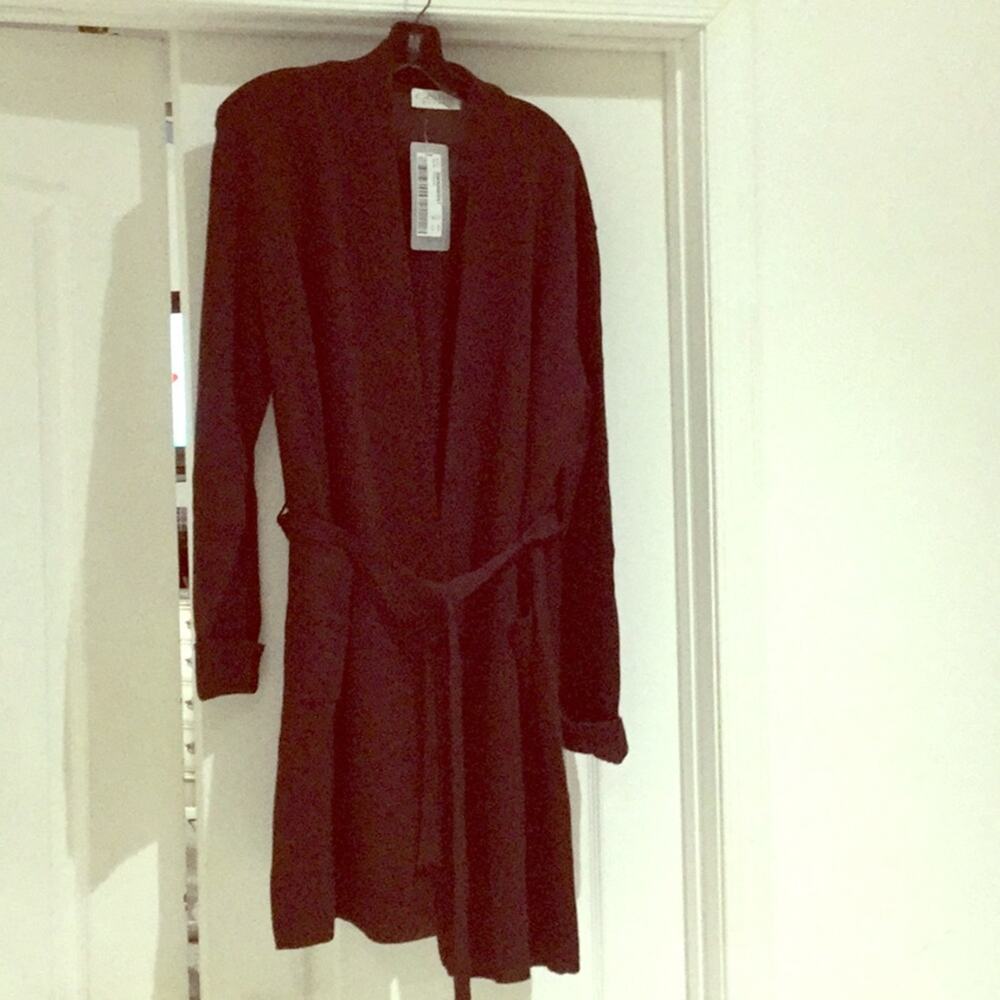Gispa Donna Brown 3/4 sweater front pockets NWT 1x